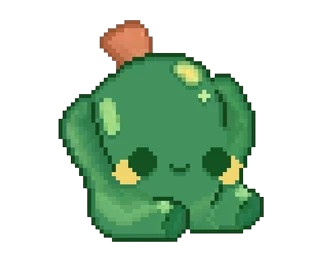 Pixel Art image of a cute cactus